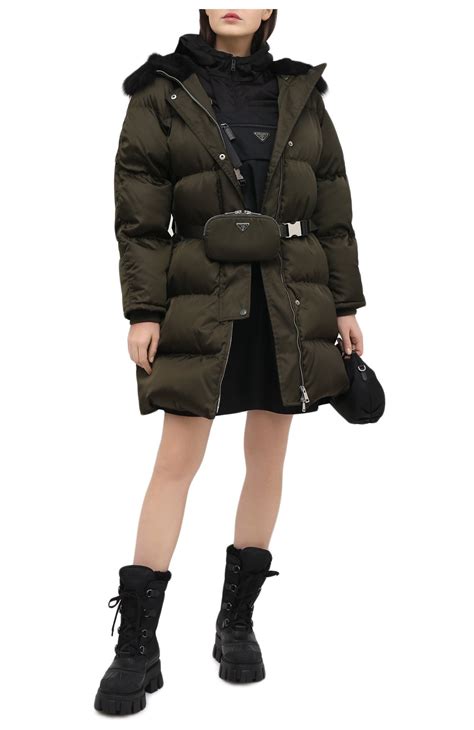 пуховик prada женский
